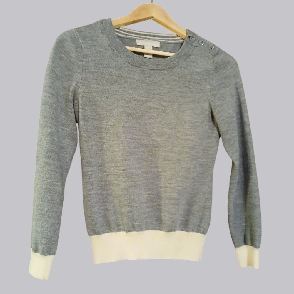 BANANA REPUBLIC Merino Wool Crew Neck Sweater S - EUC - Picture 2 of 7